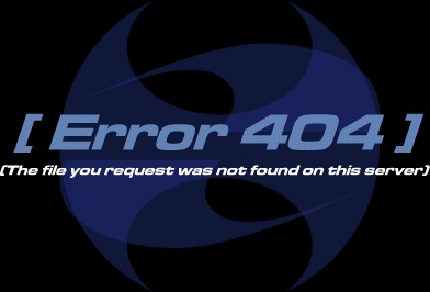 Fehler / Error 404 Bild Die Datei konnte nicht gefunden werden